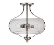 Craftmade Serene 2 Light 15 Inch Ceiling Light in Brushed Polished Nickel