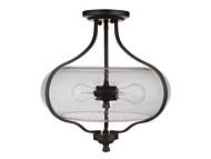 Craftmade Serene 2 Light 15 Inch Ceiling Light in Espresso