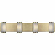 Esfera X-Large 4-Light Integrated LED Wall Sconce in Natural Brass