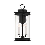 Englewood 3-Light Outdoor Wall Lantern in Matte Black