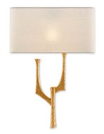 Bodnant 1-Light Wall Sconce in Antique Gold Leaf