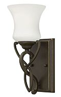 Hinkley Brooke 1-Light Bathroom Vanity Light In Olde Bronze