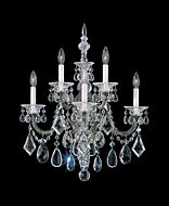 La Scala Five Light Wall Sconce in Antique Silver by Schonbek