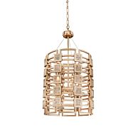 Kalco Metropolis 5 Light Pendant Light in Modern Gold