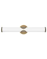 Femi Medium LED Bathroom Vanity Light in Lacquered Brass