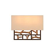 Kalco Hudson 3 Light 11 Inch Wall Sconce in Bronze Gold