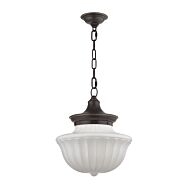 Hudson Valley Dutchess 15 Inch Pendant Light in Old Bronze