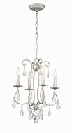 Ashton 4-Light Mini Chandelier in Olde Silver