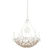 Kalco Loveland 6 Light Pendant Light in Gold Silver Leaf