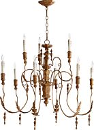 Nine Light Chandelier by Quorum