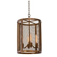 Kalco Chelsea 4 Light Pendant Light in Copper Patina