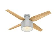 Hunter Cranbrook 52 Inch Indoor Flush Mount Ceiling Fan in Dove Grey