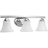 Adorn 3-Light Bathroom Vanity Light Bracket in Polished Chrome