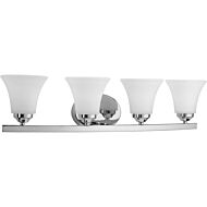 Adorn 4-Light Bathroom Vanity Light Bracket in Polished Chrome