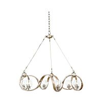 Kalco Madison 4 Light Transitional Chandelier in Platinum