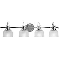 Archie 4-Light Bathroom Vanity Light Bracket in Polished Chrome