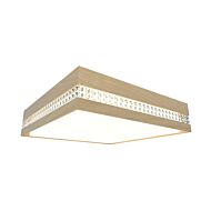 Crystals LED Ceiling Mount in Maple