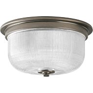 Archie 2-Light Flush Mount in Antique Nickel