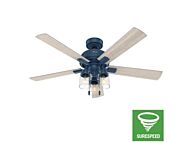 Hunter 3 Light 52 Inch Indoor Ceiling Fan in Indigo Blue