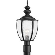 Roman Coach 1-Light Post Lantern in Black