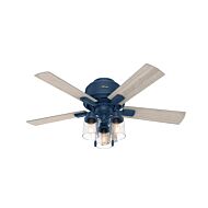 Hartland 3-Light 44" Ceiling Fan in Indigo Blue