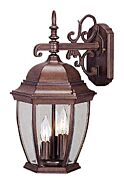 Wexford 3-Light Wall Sconce in Burled Walnut