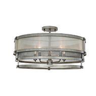 Kalco Delano 5 Light Ceiling Light in Bronze Jewel Tone