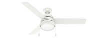 Aker 2-Light 52" Ceiling Fan in Fresh White