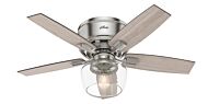 Bennett 1-Light 44" Ceiling Fan in Brushed Nickel