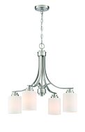 Craftmade Bolden 4 Light Transitional Chandelier in Brushed Polished Nickel