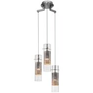 Spartan LED Pendant in Brushed Steel by Access