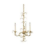 Ainsley Three Light Chandelier in Oxidized Gold Leaf by Kalco