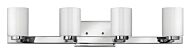 Hinkley Miley 4-Light Bathroom Vanity Light In Chrome