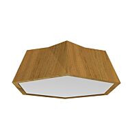 Physalis LED Ceiling Mount in Louro Freijo