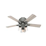 Hartland 3-Light 44" Ceiling Fan in Matte Silver