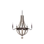 Harper Five Light Chandelier in Florence Gold by Kalco