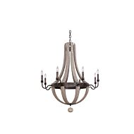 Harper Eight Light Chandelier in Florence Gold by Kalco