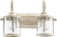 Quorum San Miguel 2 Light Bathroom Vanity Light in Persian White