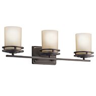 Kichler Hendrik 3 Light Bathroom Vanity Light in Olde Bronze