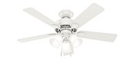 Swanson 3-Light 44" Ceiling Fan in Fresh White