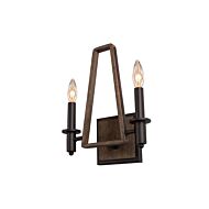 Duluth Two Light Wall Sconce in Satin Bronze by Kalco