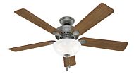 Swanson 2-Light 52" Ceiling Fan in Matte Silver