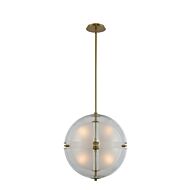 Sussex LED Pendant in Winter Brass by Kalco