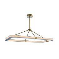 Kalco Lavo Kitchen Island Light in Winter Brass