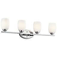 Eileen 4-Light LED Bathroom Vanity Light in Chrome