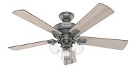 Crestfield 3-Light 52" Ceiling Fan in Matte Silver