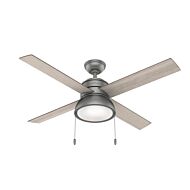 Loki 2-Light 52" Ceiling Fan in Matte Silver