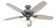 Builder 3-Light 52" Ceiling Fan in Matte Silver