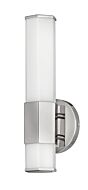 Hinkley Facet Bathroom Vanity Light In Polished Nickel