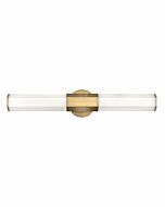 Hinkley Facet Bathroom Vanity Light In Heritage Brass